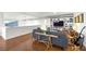 Contemporary living room featuring hardwood floors, a comfortable sofa, and a decorative table, creating a cozy atmosphere at 11441 Allerton Park Dr # 212, Las Vegas, NV 89135