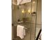 Modern glass-enclosed shower with sleek fixtures, perfect for a luxurious bathing experience at 125 E Harmon Ave # 2918, Las Vegas, NV 89109