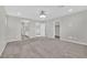 Large bedroom with gray walls and plush carpet flooring at 12816 Alcores St, Las Vegas, NV 89141