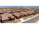 Large neighborhood showcases single-story homes and a stunning desert landscape at 1398 Pin Cushion Rdg, Mesquite, NV 89034