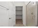 Bathroom showcasing a walk-in shower and a closet for storage at 1398 Pin Cushion Rdg, Mesquite, NV 89034