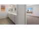 Bathroom featuring dual vanities and a separate room at 1398 Pin Cushion Rdg, Mesquite, NV 89034