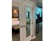 Interior room view with kitchenette, bed, sofa, and mirrored doors at 145 E Harmon Ave # 2409, Las Vegas, NV 89109