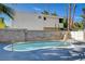 Backyard features a sparkling swimming pool with a sun-soaked patio perfect for relaxation and entertainment at 1600 Becke Cir, Las Vegas, NV 89104