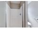 Close-up of the shower with glass door at 2103 Falcon Crest Ave, North Las Vegas, NV 89031