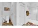 Clean bathroom with toilet, towel rack, and walk in shower at 2325 Windmill Pkwy # 1023, Henderson, NV 89074