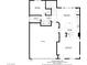 Detailed first-floor plan featuring kitchen, living, and dining areas, plus a garage at 2851 Glistening Grove Ave, Henderson, NV 89052