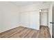 Bright bedroom with wood-look floors and ample closet space offers modern comfort at 3318 N Decatur Blvd # 1107, Las Vegas, NV 89130
