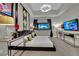Serene bedroom boasts city views, a padded headboard, and mirrored bedside tables at 360 E Desert Inn Rd # 1803, Las Vegas, NV 89109