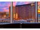 A close up of The Wynn hotel, as seen through floor-to-ceiling windows at 360 E Desert Inn Rd # 1803, Las Vegas, NV 89109