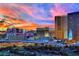 Striking Las Vegas skyline view at sunset with prominent hotels and the High Roller Observation Wheel at 360 E Desert Inn Rd # 1803, Las Vegas, NV 89109