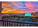 Breathtaking city and golf course view at sunset from a high-rise balcony at 360 E Desert Inn Rd # 1803, Las Vegas, NV 89109