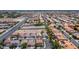 Wide aerial view showcasing the neighborhood and surrounding streets at 3954 Crystal Trip Ct, Las Vegas, NV 89129