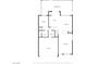 Detailed first floor plan displaying a spacious living room and a convenient layout with garage access at 3954 Crystal Trip Ct, Las Vegas, NV 89129