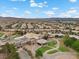 Fantastic aerial view of the Stallion Mountain Golf Club community featuring a beautiful community clubhouse at 4062 Vulcan St, Las Vegas, NV 89122
