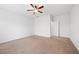 Bedroom with carpet flooring and a ceiling fan at 4062 Vulcan St, Las Vegas, NV 89122