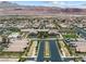 Community aerial view with mountain views and pristine landscaping at 417 Honeybrush Ave, Henderson, NV 89011
