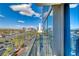 Breathtaking city view from balcony, featuring vibrant streets, the hotel Palms, and clear blue skies for an unforgettable sight at 4381 W Flamingo Rd # 901, Las Vegas, NV 89103