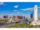 The Palms Casino Resort and Spa with Las Vegas cityscape in the background, a dynamic location at 4381 W Flamingo Rd # 901, Las Vegas, NV 89103