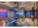 Sleek stainless steel kitchen with modern appliances and marble floors, great design at 4381 W Flamingo Rd # 901, Las Vegas, NV 89103