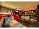Resident lounge with a full bar, pool table, and comfortable seating at 4381 W Flamingo Rd # 901, Las Vegas, NV 89103