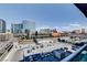 Breathtaking city view from balcony overlooking roads, parking areas, and Las Vegas hotels at 4525 Dean Martin Dr # 901, Las Vegas, NV 89103
