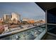 Enjoy breathtaking city views from the balcony, with a sleek glass railing and modern design at 4525 Dean Martin Dr # 901, Las Vegas, NV 89103