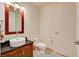 Well-lit bathroom showcasing modern fixtures, a stylish vanity, and a pristine toilet at 4525 Dean Martin Dr # 901, Las Vegas, NV 89103