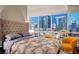 Relax in this bedroom offering great city views from the comfort of your bedroom at 4525 Dean Martin Dr # 901, Las Vegas, NV 89103