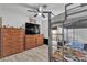 Spacious bedroom features a dark dresser and bunkbeds at 4629 San Cir, Las Vegas, NV 89120