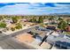 Neighborhood aerial featuring single-story homes with desert landscaping and mountain views at 4797 E Imperial Ave, Las Vegas, NV 89104