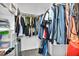 Walk-in closet providing ample storage space for clothes and accessories at 5876 Tippin Dr, Las Vegas, NV 89130