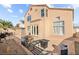 Backyard features a patio area, perfect for outdoor dining and entertaining with lots of open space at 59 Desert Dawn Ln, Henderson, NV 89074