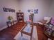 Comfortable living room with stylish décor, display shelves, and inviting seating arrangement at 7225 Millerbird St, North Las Vegas, NV 89084