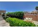 Picture of a lush, green backyard space featuring thriving shrubs, plants and an outdoor seating area at 7761 Cowboy Trl, Las Vegas, NV 89131
