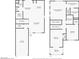 Detailed floorplan shows layout for both levels with primary bedroom, garage, living spaces, balcony and baths at 9613 Eland Ct, Las Vegas, NV 89149