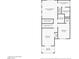 Detailed floorplan showcases the layout of the bedrooms, bathrooms, and open living areas in this multi-story home at 9613 Eland Ct, Las Vegas, NV 89149