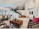 Open-concept living space with staircase, wood floors, and ample natural light at 9718 Camino Capistrano Ln, Las Vegas, NV 89147