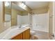 Clean and functional bathroom with a combined shower and tub at 11478 Bargetto Ct, Las Vegas, NV 89141