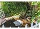 Small pond with a gentle waterfall and surrounded by lush greenery, creating a serene backyard ambiance at 1803 Candle Bright Dr, Henderson, NV 89074