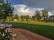 Scenic park landscape with verdant lawn, mature trees, winding paths, and a playground, perfect for outdoor community activities at 2419 Pebble Springs Ct, Henderson, NV 89074