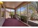 Enclosed patio featuring a full screen enclosure, providing an airy outdoor living space at 2420 Desert Butte Dr, Las Vegas, NV 89134