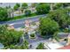 Community entrance featuring a clock tower, gate, manicured landscape, and paved entrance at 2747 Paradise Rd # 2305, Las Vegas, NV 89109
