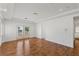 Bonus room with hardwood flooring, recessed lighting and large windows and backyard access at 2846 Barrow Downs St, Las Vegas, NV 89135