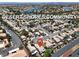 Aerial view of Desert Shores community highlighting nearby lake at 3053 Anchor Chain Dr, Las Vegas, NV 89128