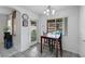 Cozy dining area next to the kitchen with a window view of the pool and backyard at 341 Waterwheel Falls Dr, Henderson, NV 89015