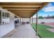 Spacious covered patio perfect for outdoor dining and entertaining at 341 Waterwheel Falls Dr, Henderson, NV 89015