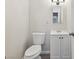 Bathroom featuring white toilet and vanity at 3625 Barcelona St, Las Vegas, NV 89121