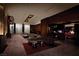 Modern lobby lounge area with contemporary furnishings, including leather seating and stylish decor at 4381 W Flamingo Rd # 2220, Las Vegas, NV 89103