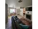 Comfortable living room featuring a fireplace and plenty of seating at 4805 S Torrey Pines Dr # 101, Las Vegas, NV 89103